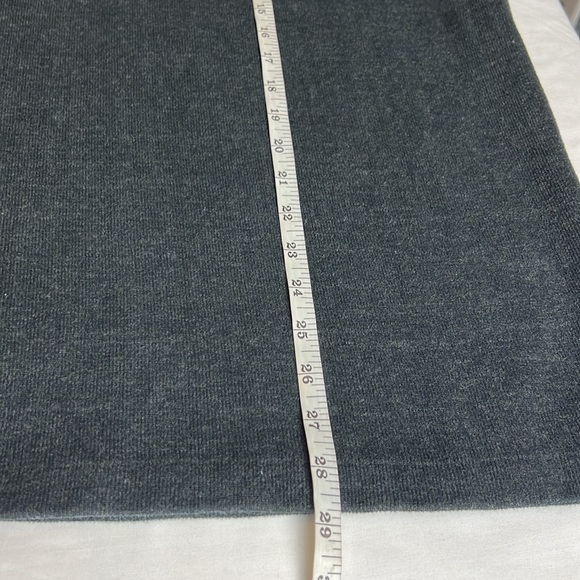 Polo Ralph Lauren  Grey Quarter Zip Old Money Leather Pull Zipper Turtleneck L - Picture 7 of 10